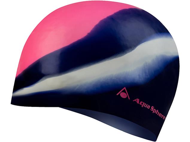 Aqua Sphere Classic Junior Silikon Badekappe - pink/navy/white