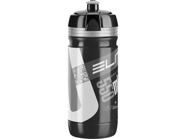 Elite Corsa Trinkflasche 550 ml - schwarz/silber