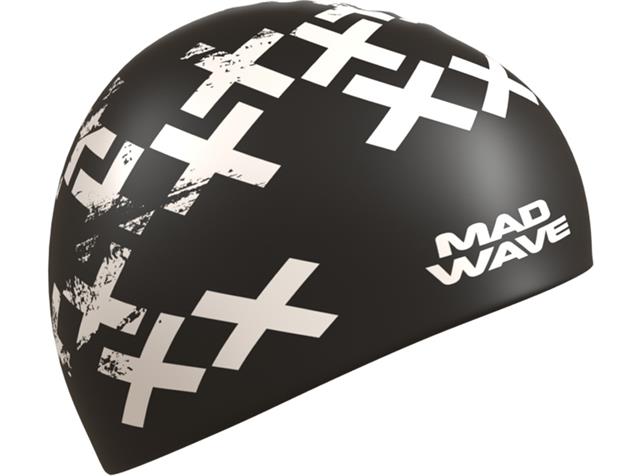 Mad Wave Cross Silikon Badekappe - black