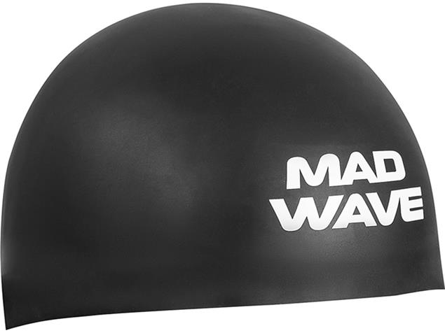Mad Wave D-Cap FINA Approved Silikon Badekappe black - M