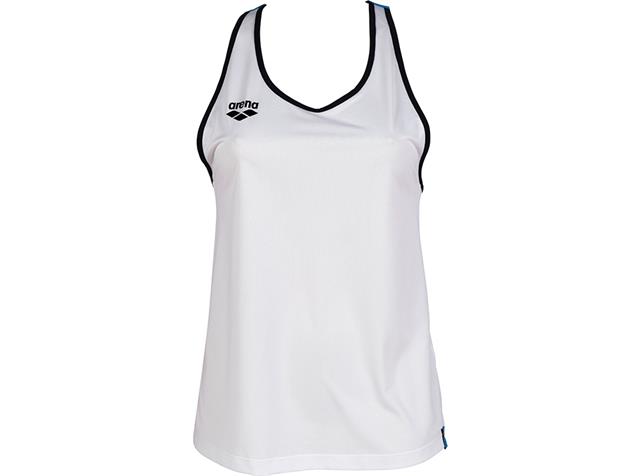 Arena Damen Tank Top Cross Back - M white/black