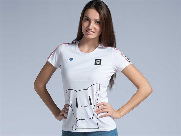 Arena Damen Team Mizu T-Shirt - M white/black