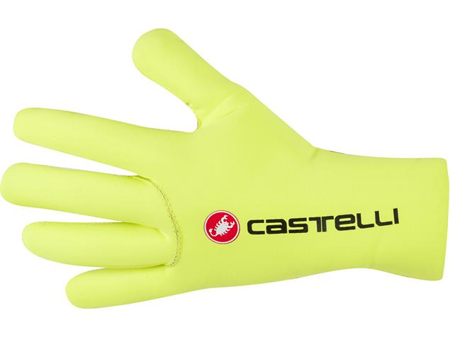 Castelli Diluvio C Glove Handschuhe - S/M yellow fluo