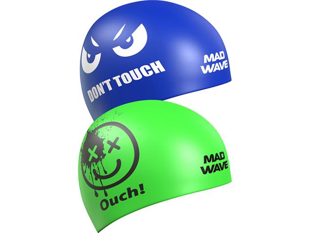 Mad Wave Don´t Touch Reversible Silikon Badekappe - blue