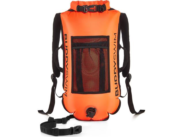 Buddyswim Drybag Buoy Backpack Schwimmboje 28L mit Träger - orange