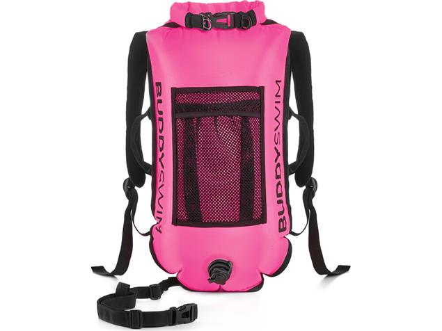 Buddyswim Drybag Buoy Backpack Schwimmboje 28L mit Träger - pink
