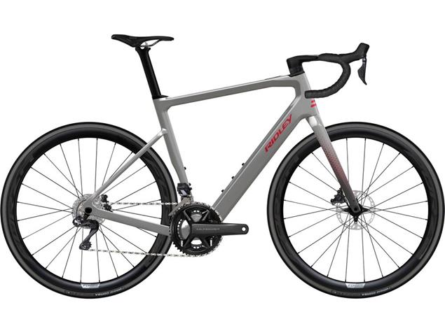 Ridley E-Grifn 105 Di2 Rennrad Elektrorad - L battleship grey/candy red