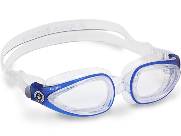 Aqua Sphere Eagle Schwimmbrille für optische Gläser - blue-clear/clear