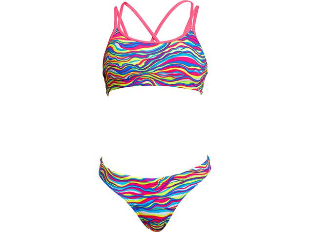 Funkita Eco Colour Curve Girls Schwimmbikini Criss Cross - 176 (14)