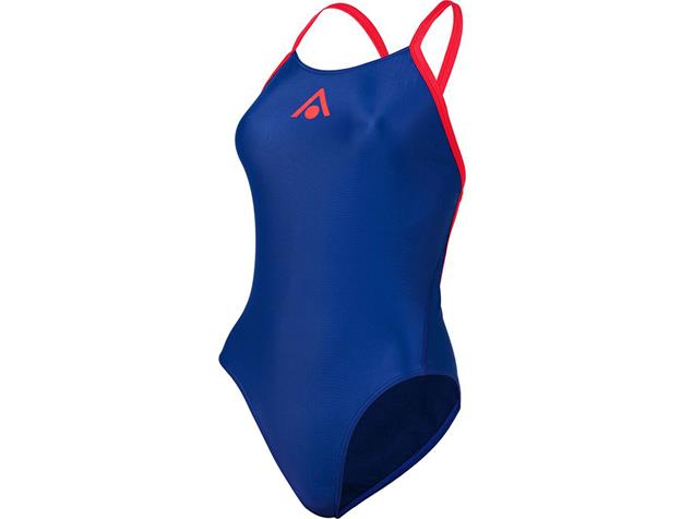 Aquasphere Essential Badeanzug Wide Back - navy blue/red 34