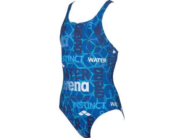 Arena Evolution Mädchen Badeanzug Swim Pro Back - 140 pix blue/navy