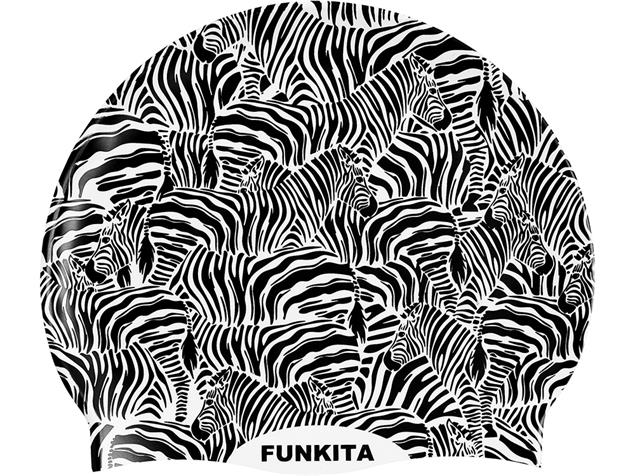 Funkita Zebra Crossing Silikon Badekappe