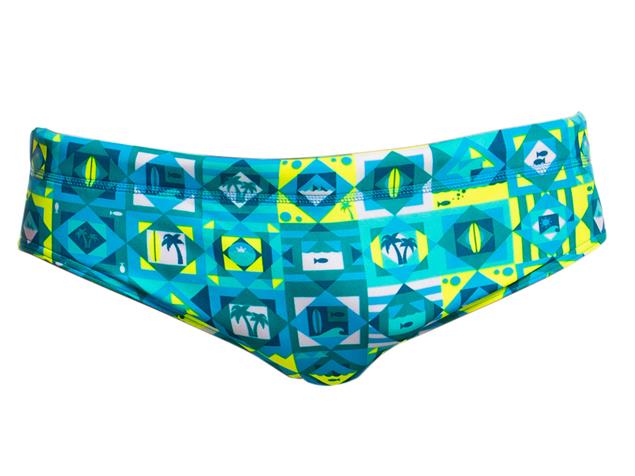 Funky Trunks Lime Light Men Badehose Classic Briefs - XS
