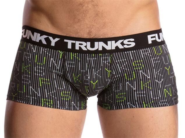 Funky Trunks Binary Bro Mens Underwear Trunks - L