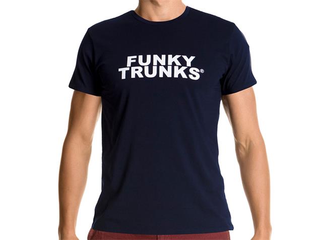 Funky Trunks Branded Navy T-Shirt Crew Neck - M