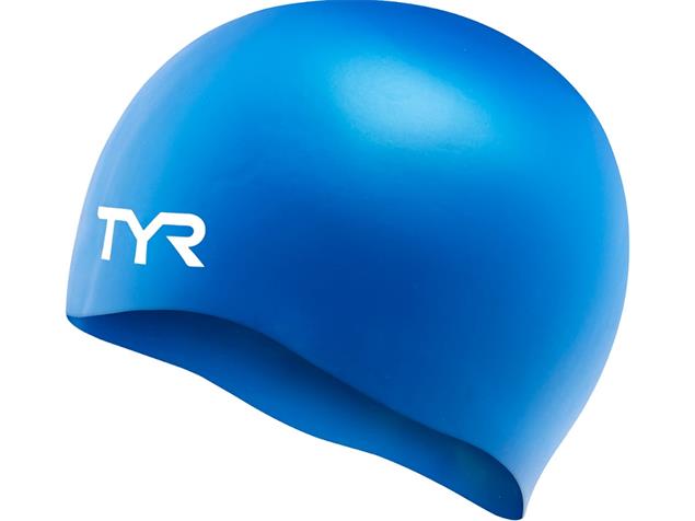 TYR Faltenfreie Silikon Badekappe - blue