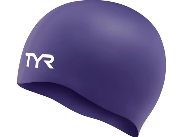 TYR Faltenfreie Silikon Badekappe - purple