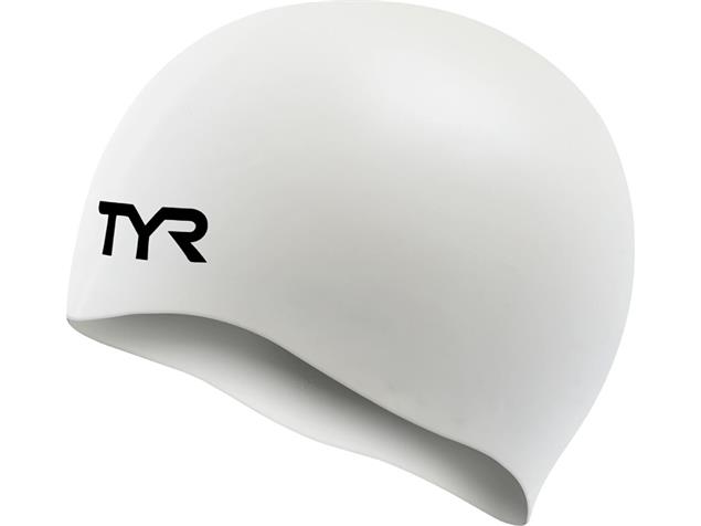 TYR Faltenfreie Silikon Badekappe - white