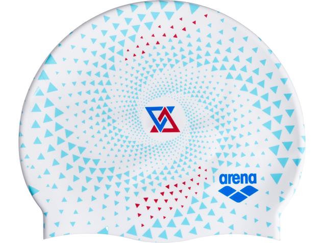 Arena Fireflow Print 2 Silikon Badekappe Limited Edition - fireflow/white