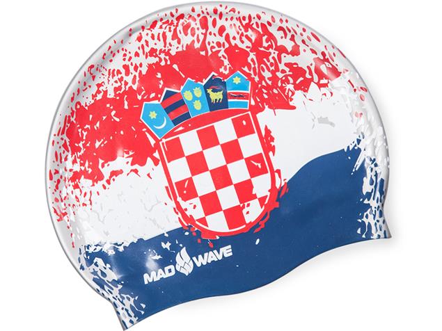 Mad Wave Flags Silikon Badekappe - croatia