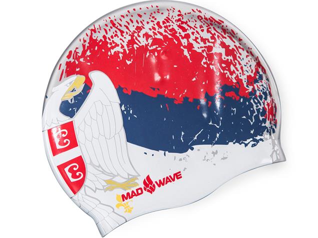 Mad Wave Flags Silikon Badekappe - denmark