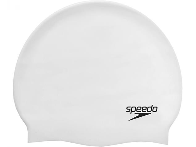 Speedo Flat Silikon Badekappe - white
