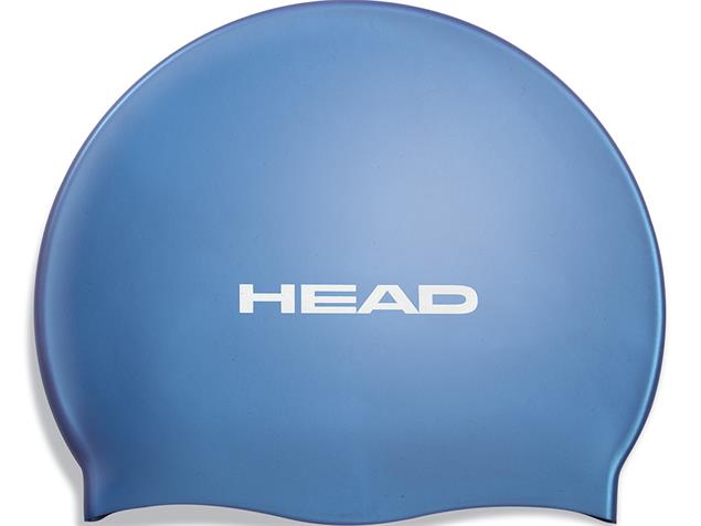 Head Flat Silikon Pearl Badekappe - blue
