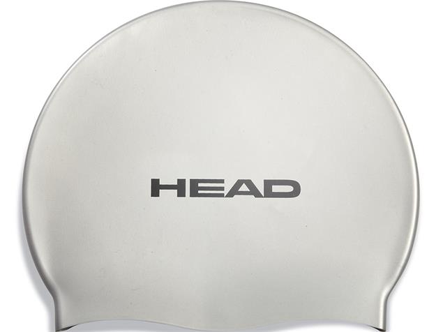 Head Flat Silikon Pearl Badekappe - silver