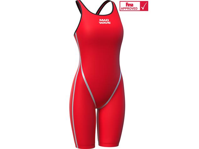 Mad Wave Forceshell Wettkampfanzug Open Back red - XS