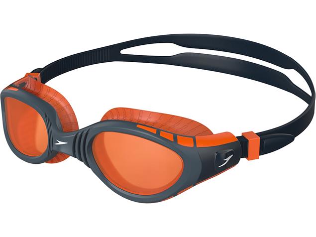 Speedo Futura Biofuse Flexiseal Schwimmbrille navy-grey/orange