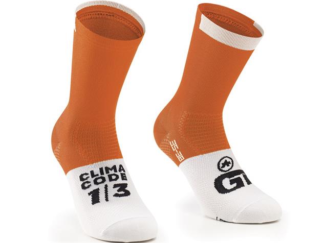 Assos GT Socks C2 Socken - 2 droid orange