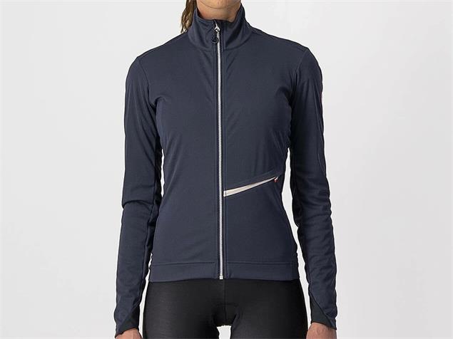 Castelli Go Women Jacket Jacke - XL dark steel blue/soft pink