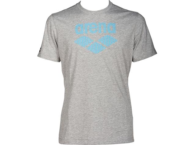 Arena Gym Herren Tee Logo Driven T-Shirt - L medium grey melange