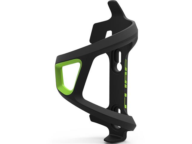 Cube HPP Sidecage Left-Hand Flaschenhalter - black'n'green