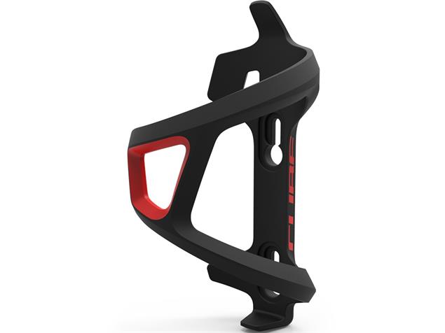Cube HPP/R Sidecage Left-Hand Flaschenhalter - black'n'red