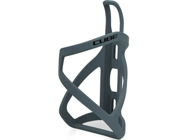 Cube HPP Sidecage Left-Hand Flaschenhalter - matt grey'n'glossy black