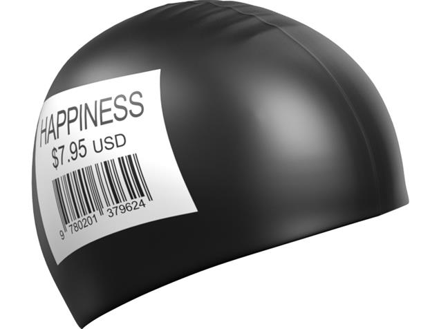 Mad Wave Happiness Silikon Badekappe - black
