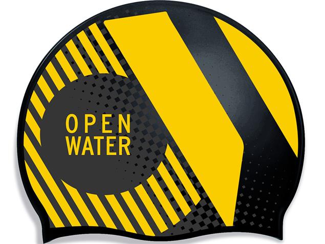 Head Hashtag Silikon Suede Badekappe - open water
