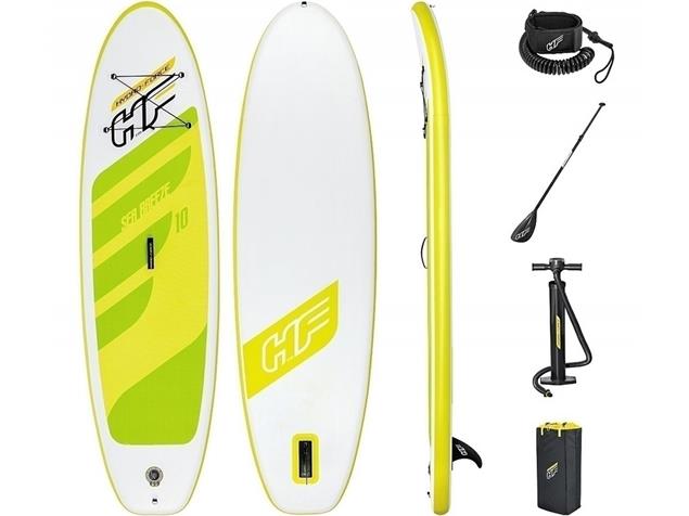Hydro-Force Sea Breeze I-Sup Board Set mit Paddel weiß-lemon