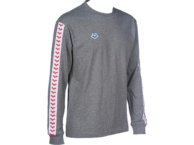 Arena Icons Herren Team Long Sleeve Shirt - XL dark grey melange/white/red