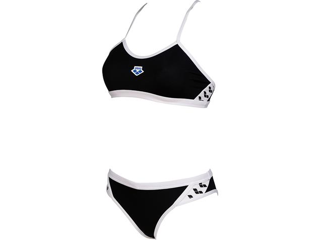 Arena Icons Solid Schwimmbikini Cross Back - 42 black/white