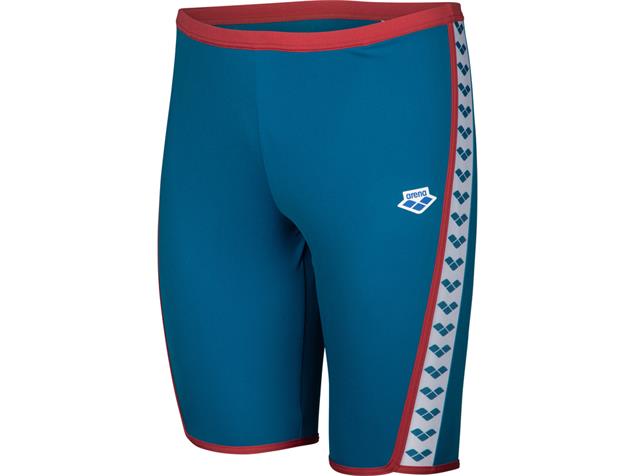 Arena  Icons Solid Jammer Badehose - 3 blue cosmo/astro red