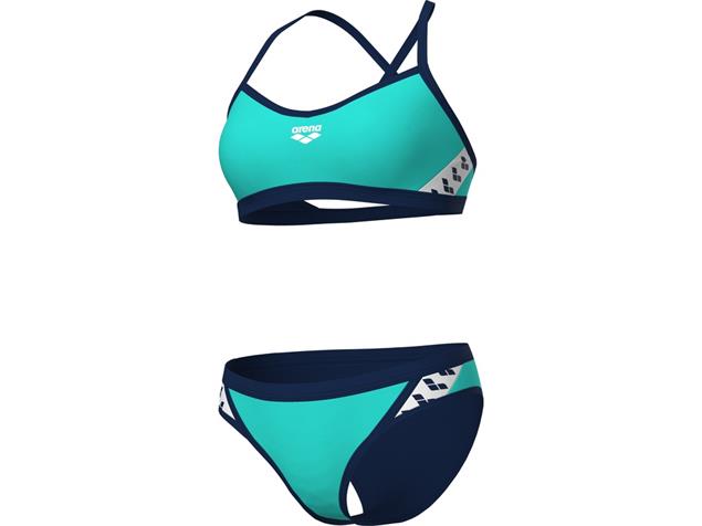 Arena Icons Solid Schwimmbikini Cross Back - 32 water/navy