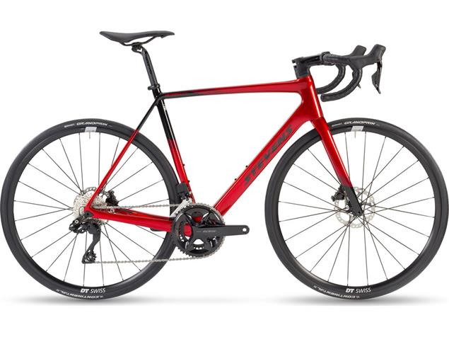 Stevens Izoard 105 Di2 Rennrad - 54 chrome red/black