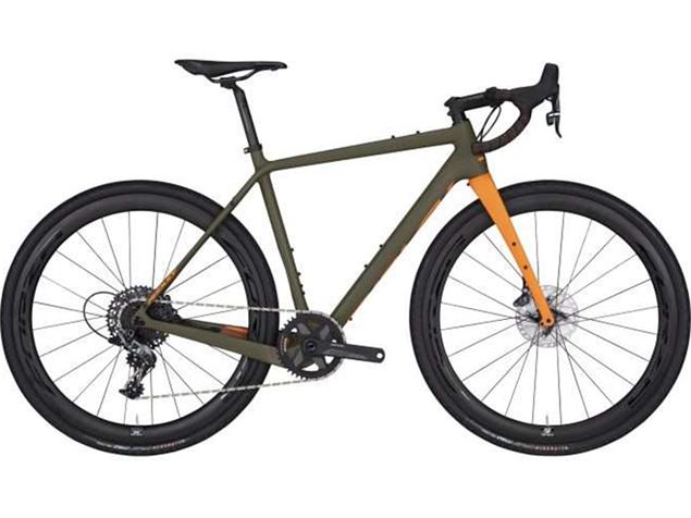 Ridley Kanzo C ADV Ultegra HD KAC01Am Gravel Roadbike - 60/L camo green/orange