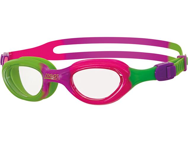 Zoggs Little Super Seal Kids Schwimmbrille - green-purple-pink/clear