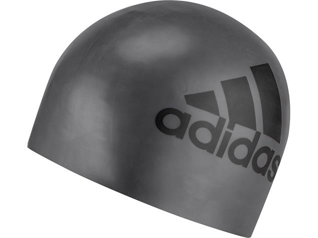 Adidas Logo Silikon Badekappe - grey/black
