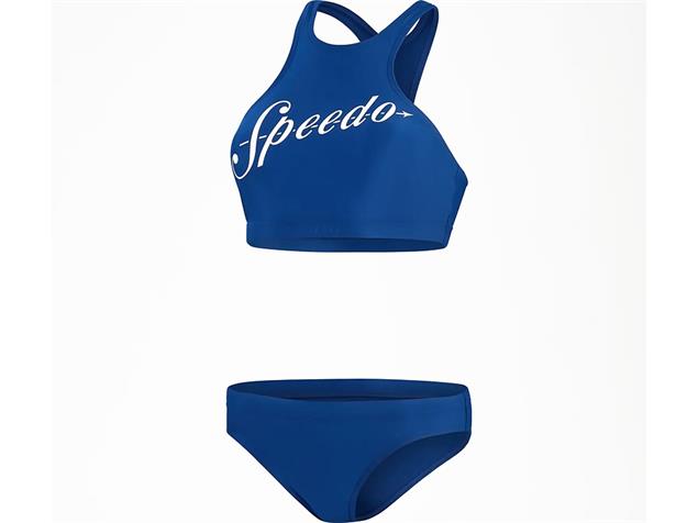 Speedo Logo Volley Schwimmbikini - 42 blue/white