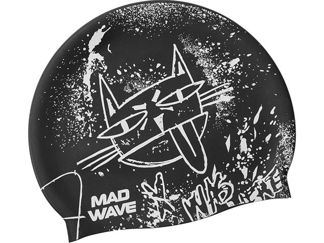 Mad Wave Mad Cat Junior Silikon Badekappe black