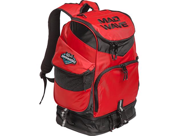 Mad Wave Mad Team Backpack Rucksack 52x33x24 cm (36 L) - red